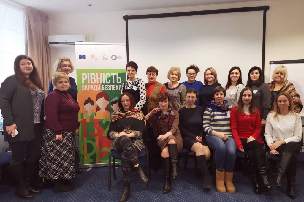 Bendra mokymų su Ukrainos moterų organizacijomis dalyvių nuotrauka.